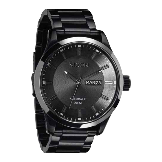 NIXON THE AUTOMATIC Bedienungsanleitung