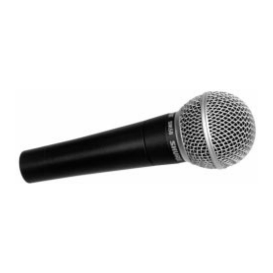 Shure SM58 Handbuch