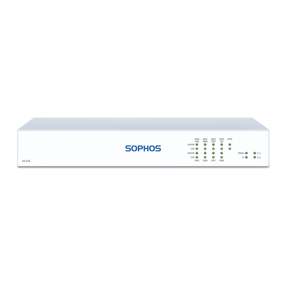 Sophos SG 125 Montageanleitung