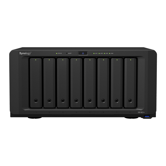 Synology DS1821+ Hardware-Installationsanleitung