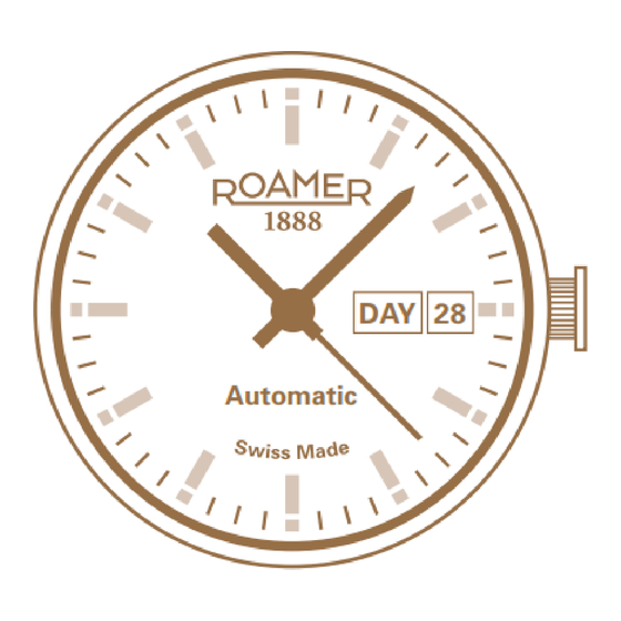 Roamer AUTOMATIC Bedienungsanleitung