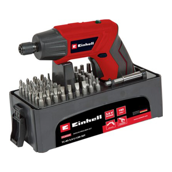 EINHELL TC-AS 3,6 Li LED SET Originalbetriebsanleitung