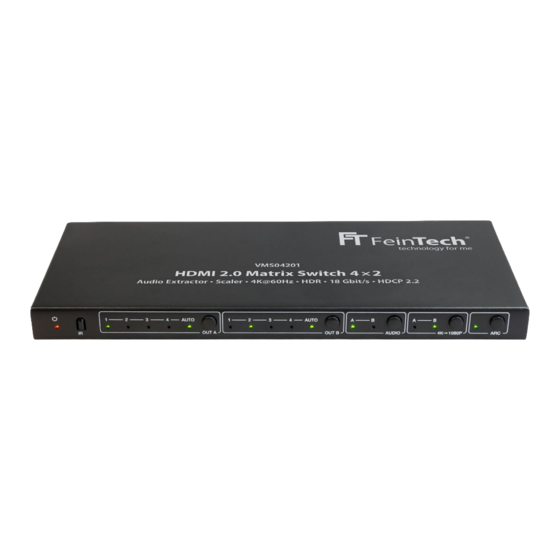 FeinTech VMS04201 Bedienungsanleitung Und Technische Information