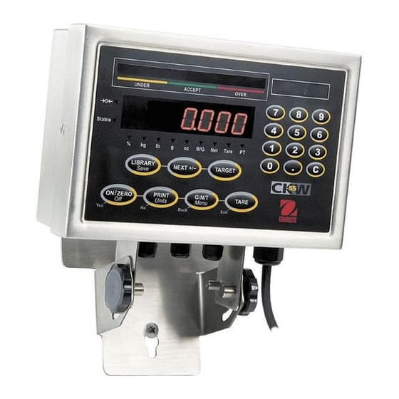 OHAUS CKW-55 Bedienungsanleitung