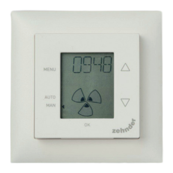 Zehnder ComfoSense Kurzanleitung