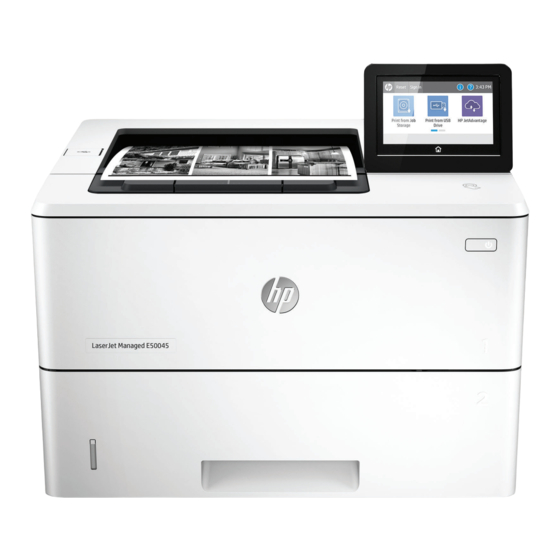 HP LaserJet Managed E50045 Installationshandbuch