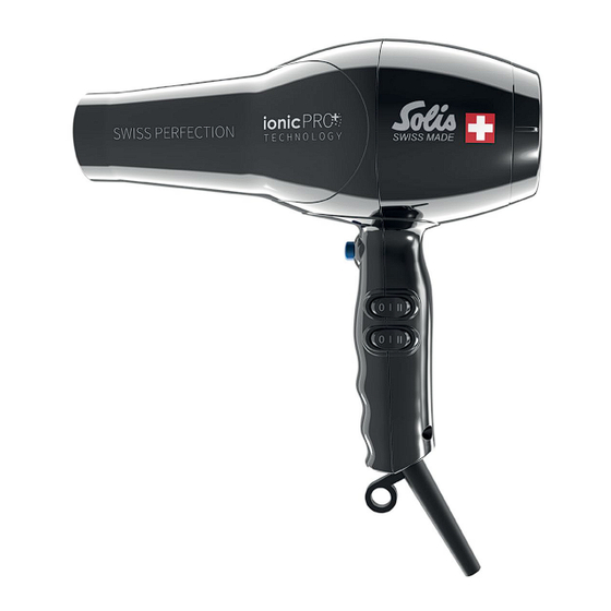 SOLIS SWISS PERFECTION 360 Ionic Pro Kurzanleitung