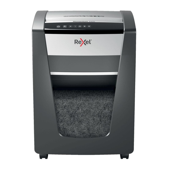 Rexel Momentum X420 Bedienungsanleitung