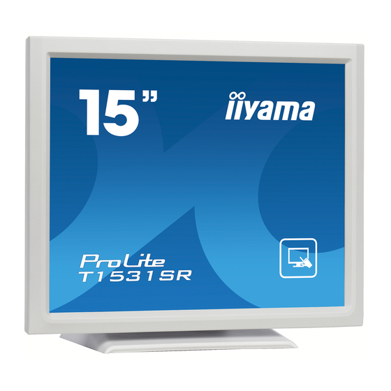 iiyama ProLite T1531SR Bedienungsanleitung