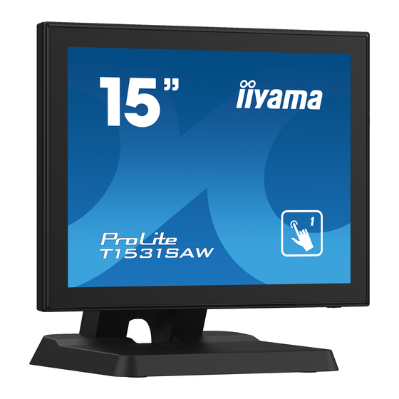iiyama ProLite T1531SR Bedienungsanleitung