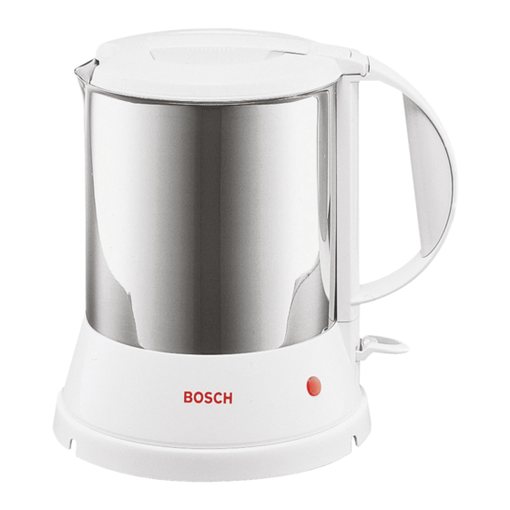 Bosch TWK1201N Kurzanleitung