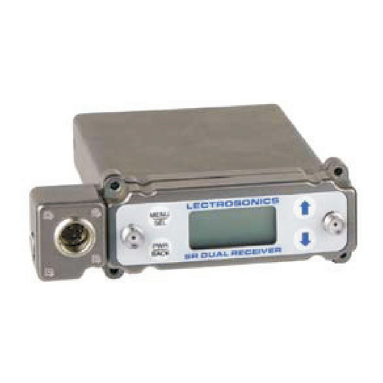 Lectrosonics SR Serie Bedienungsanleitung