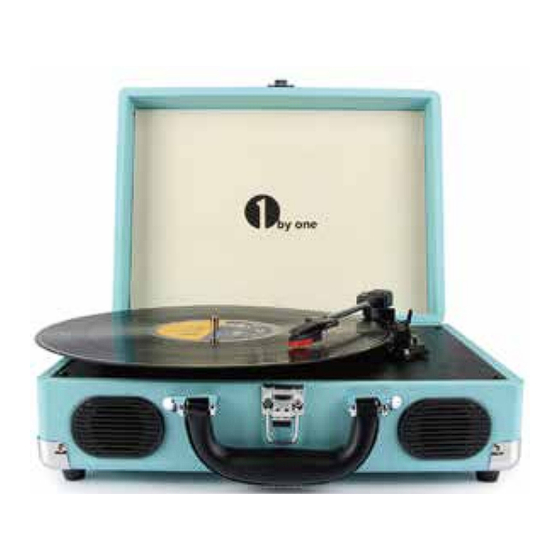 1byone VINTAGE TURNTABLE Bedienungsanleitung