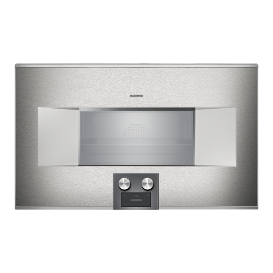 Gaggenau BS48 112 Serie Gebrauchs- Und Montageanleitung