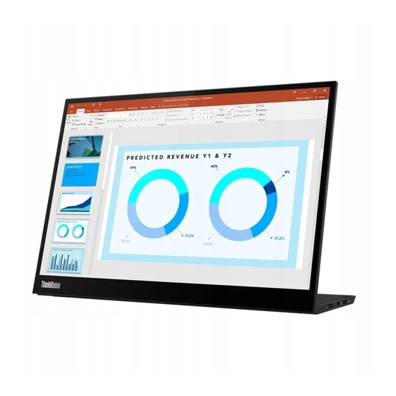 Lenovo ThinkVision M14d Bedienungsanleitung