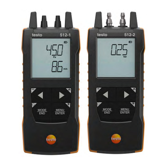 testo 512-1 Bedienungsanleitung