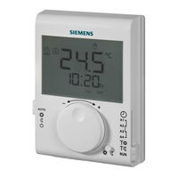 Siemens RDJ100 Bedienungsanleitung