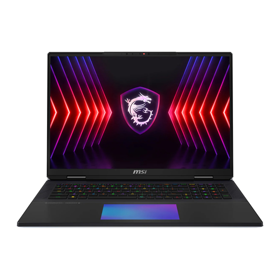 MSI Titan 18HX A14VI-069 Bedienungsanleitung