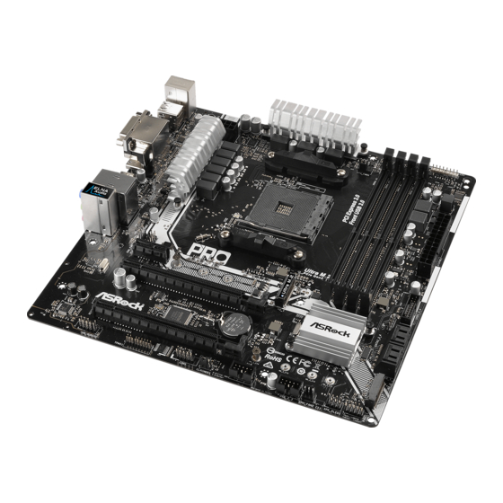 ASROCK X370M Pro4 Bedienungsanleitung