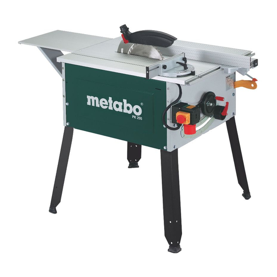 Metabo PK 255 Bedienungsanleitung