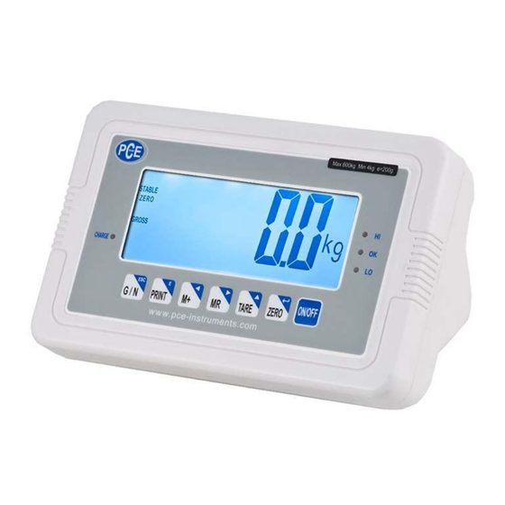 PCE Instruments PCE-RS 600 Bedienungsanleitung