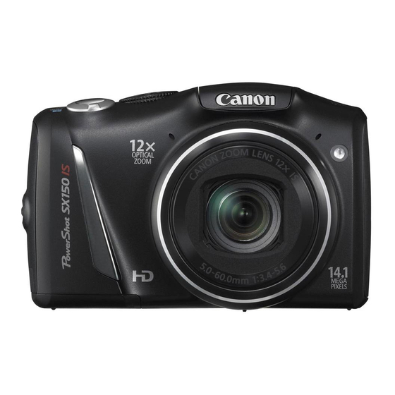 Canon PowerShot SX150 IS Handbuch