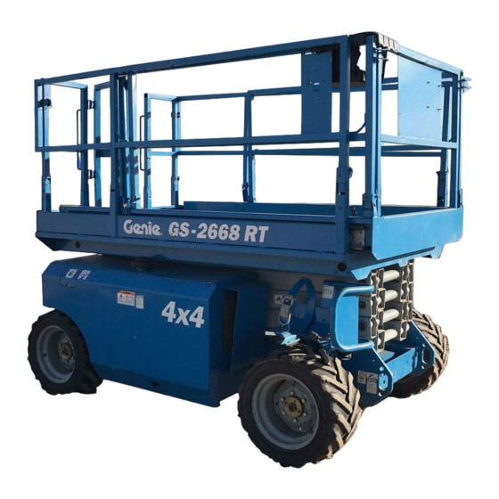 Genie GS-2668 RT Bedienungsanleitung Mit Wartungsinformationen