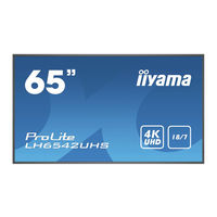 Iiyama PROLITE LH6542UHS Bedienungsanleitung