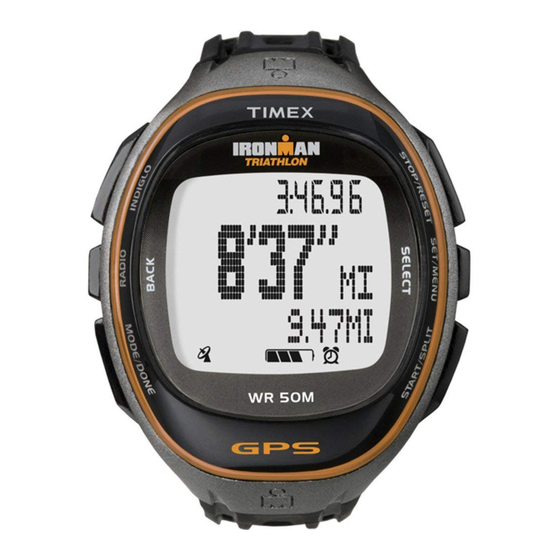Timex IRONMAN Run Trainer Benutzerhandbuch