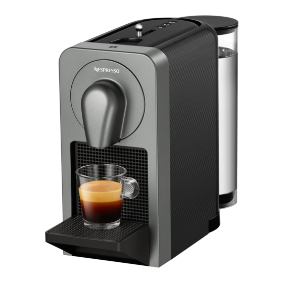 Nespresso Prodigio MY MACHINE Bedienungsanleitung