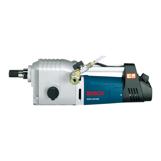Bosch GDB 2200 WE Bedienungsanleitung