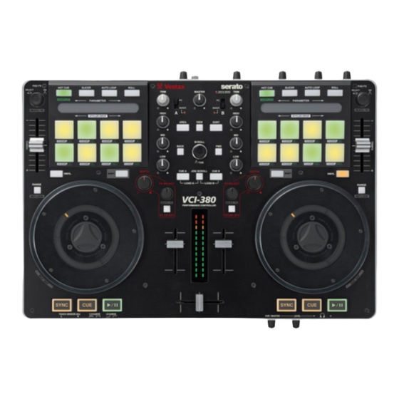 Vestax VCI-380 Bedienungsanleitung