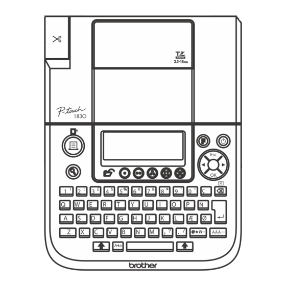 Brother P-Touch 1830 Benutzerhandbuch