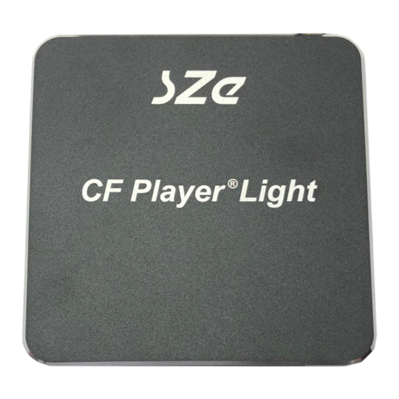 SZe CF Player Light Bedienungsanleitung