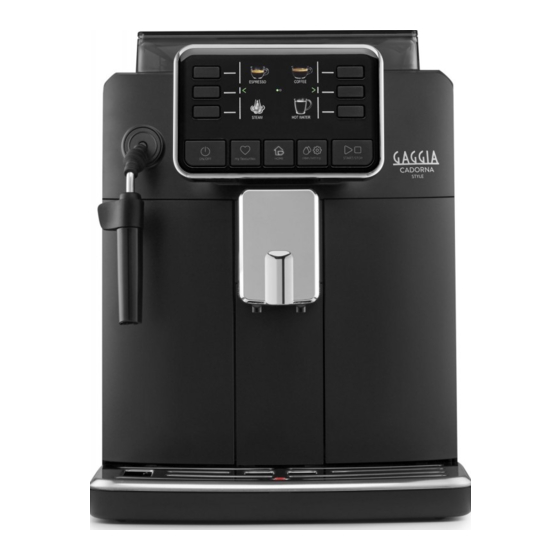 Gaggia Milano CADORNA STYLE Bedienungsanleitung