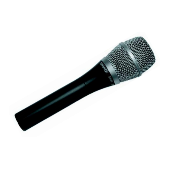 Shure SM86 Bedienungsanleitung
