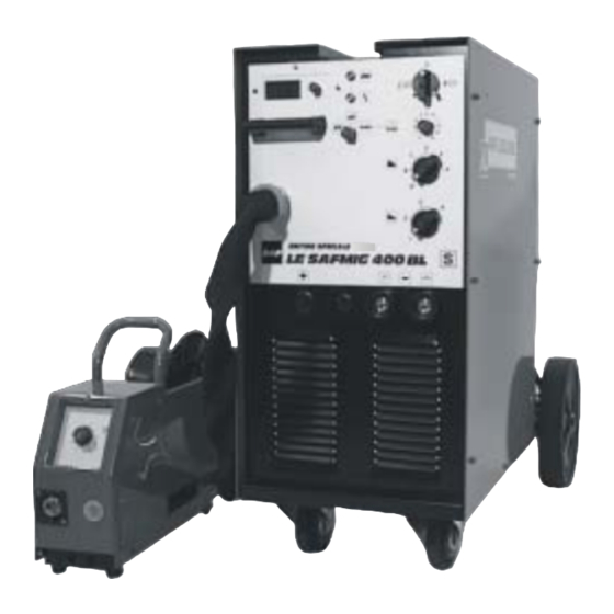 Air Liquide LE SAFMIG 400 BL Edition spéciale Betriebs-Wartungs Und Sicherheitsanleitung