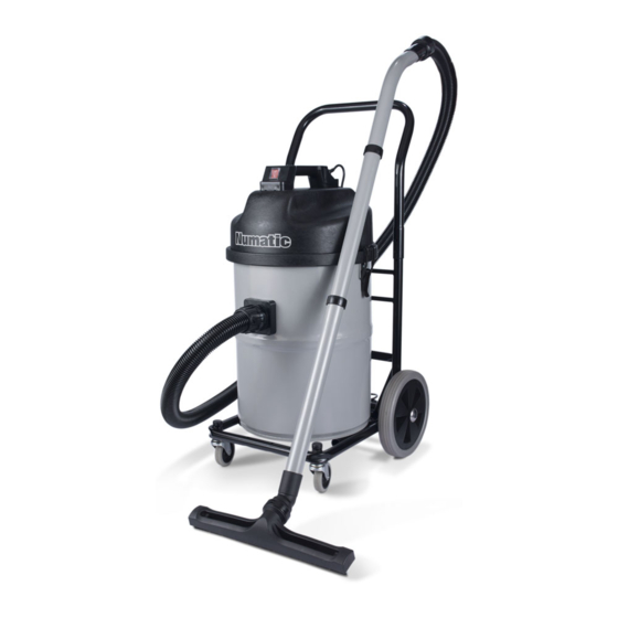 Numatic NT-Range Bersetzung Der Original Bedienungsanleitung