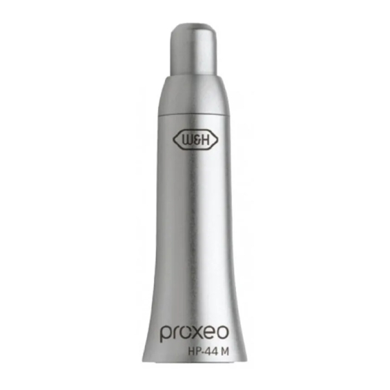 W&H proxeo HP-44 M Gebrauchsanweisung