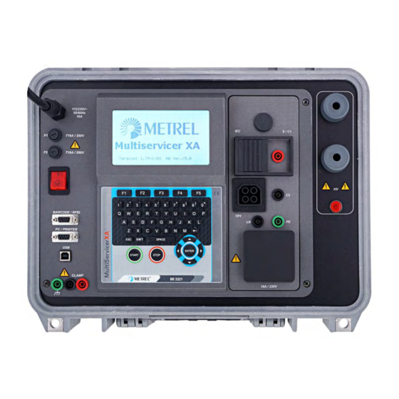 METREL MultiservicerXA MI 3321 Bedienungsanleitung
