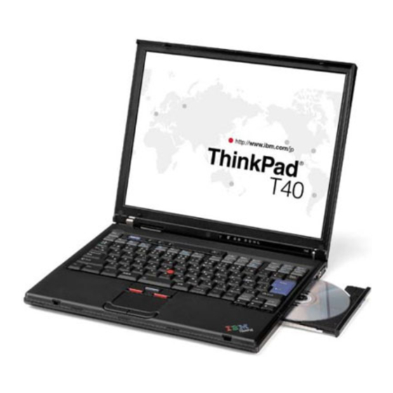 Lenovo ThinkPad T40 Handbuch