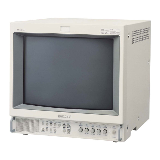 Sony Trinitron PVM-14L2MD Gebrauchsanweisung