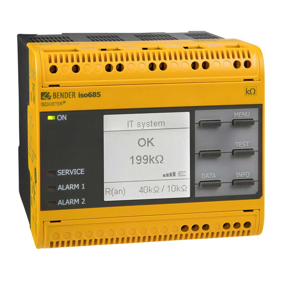 Bender ISOMETER iso685 Serie Montage