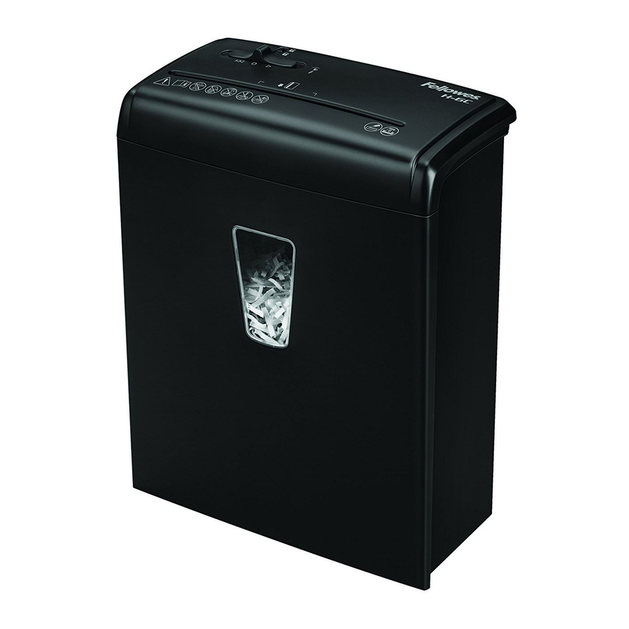 Fellowes POWERSHRED H-6C Handbücher