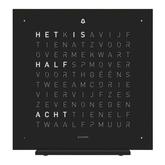 QLOCKTWO EARTH 13.5 Bedienungsanleitung