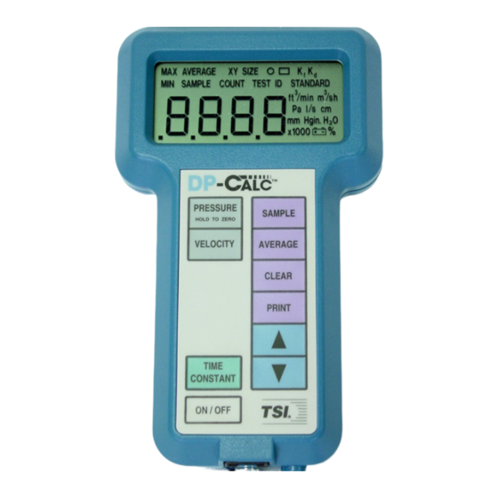 TSI DP-Calc 8702 Bedienungshandbuch