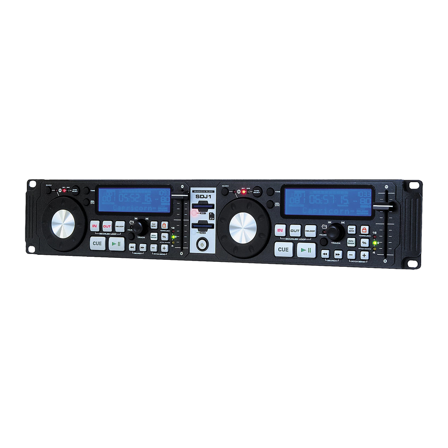 American Audio SDJ-1 Bedienungsanleitung