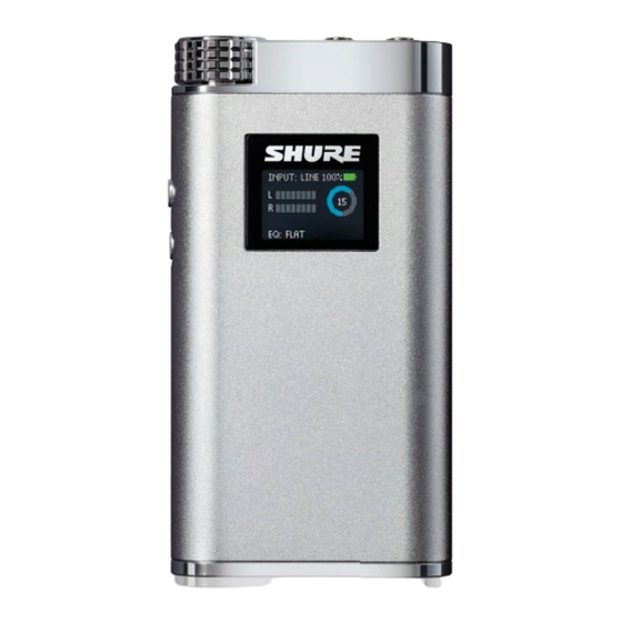 Shure SHA900 Bedienungsanleitung