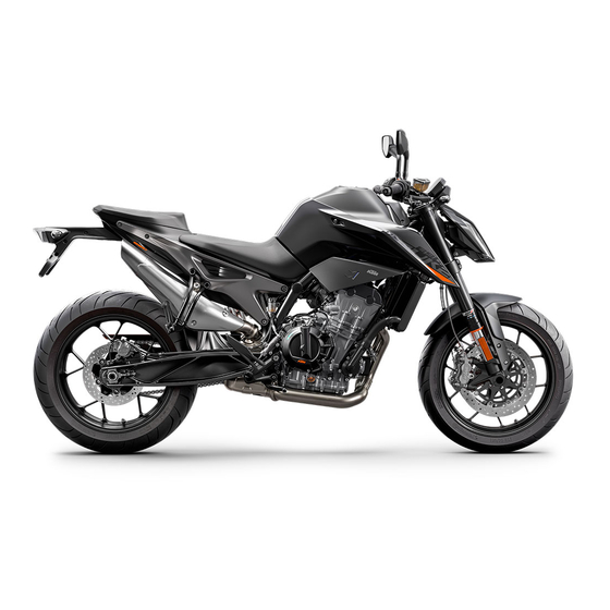 KTM 890 DUKE R 2022 Bedienungsanleitung