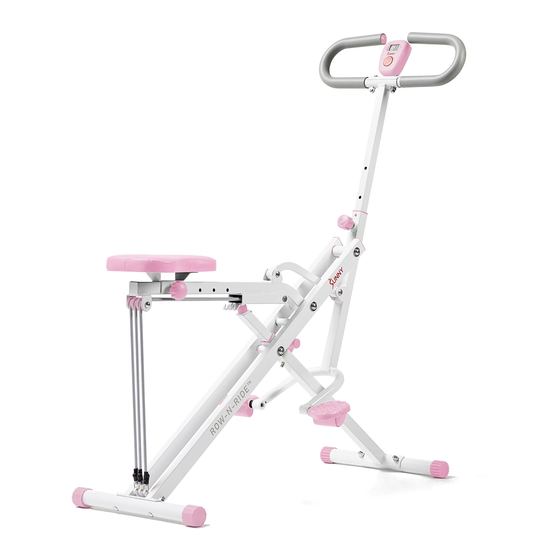 Sunny Health & Fitness ROW-N-RIDE P2100 Bedienungsanleitung
